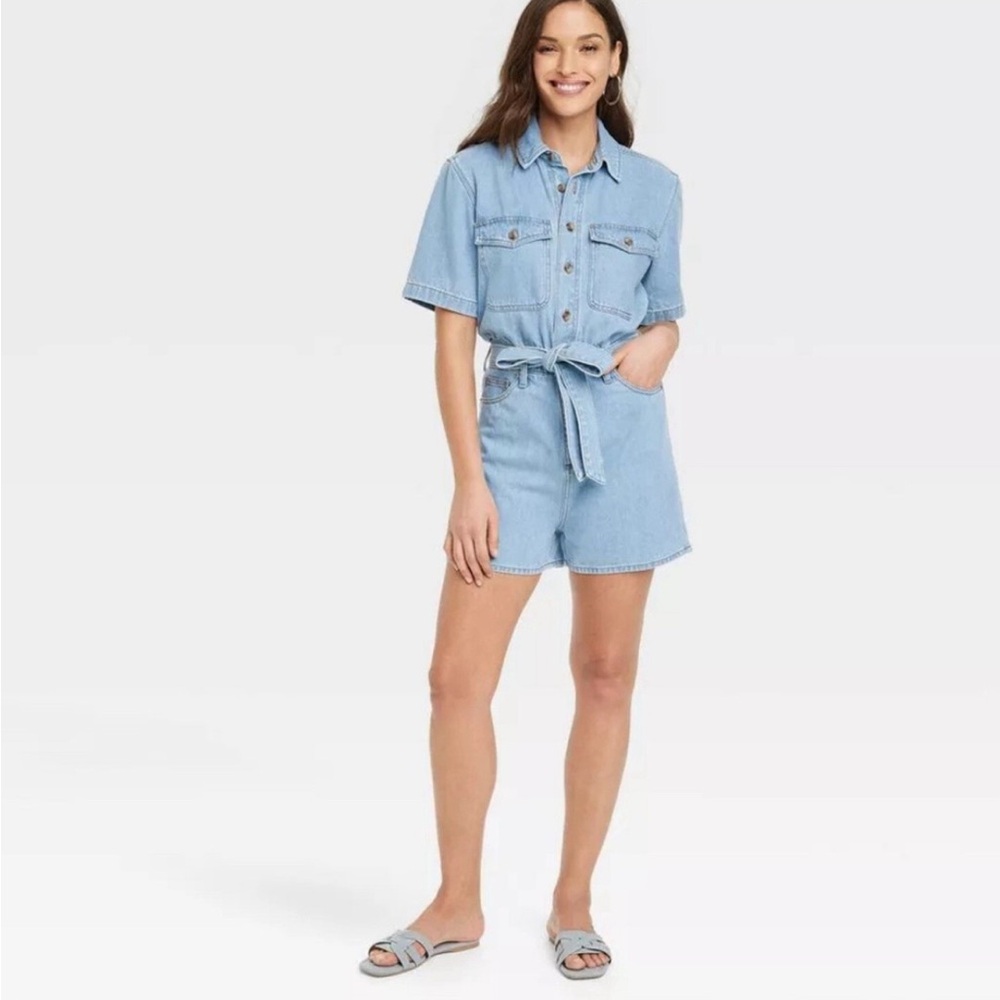 NWT Universal Thread‎ Blue Denim Romper